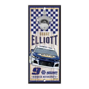Chase Elliott Wincraft NASCAR #9 NAPA Bottle Opener 5"x11" Wood Sign