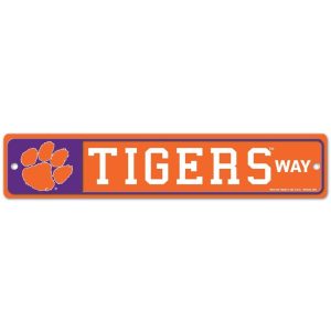 Wincraft NCAA Clemson Tigers Way Street Sign 3.75x19