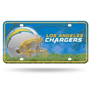 Los Angeles Chargers NFL Metal License Plate Tag