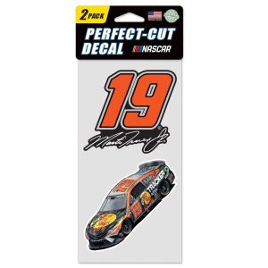 Martin Truex Jr 2023 Wincraft #19 Bass Pro Shops 4x8 2pc Decal Set