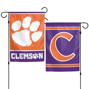Clemson Tigers NCAA Wincraft Double Sided 12x18 Garden Flag