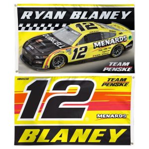 Ryan Blaney 2023 Wincraft #12 Menard's/Duracell 3' x 5' 2 Sided Flag