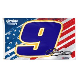 Chase Elliott 2023 Wincraft #9 HMS Patriotic 3x5 Deluxe Flag