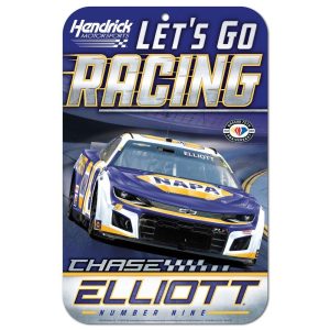 Chase Elliott 2023 Wincraft #9 NAPA/HMS Let's Go Racing 11x17 Sign
