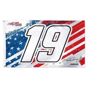 Martin Truex Jr 2023 Wincraft #19 Joe Gibbs Racing Patriotic 3x5 Deluxe Flag