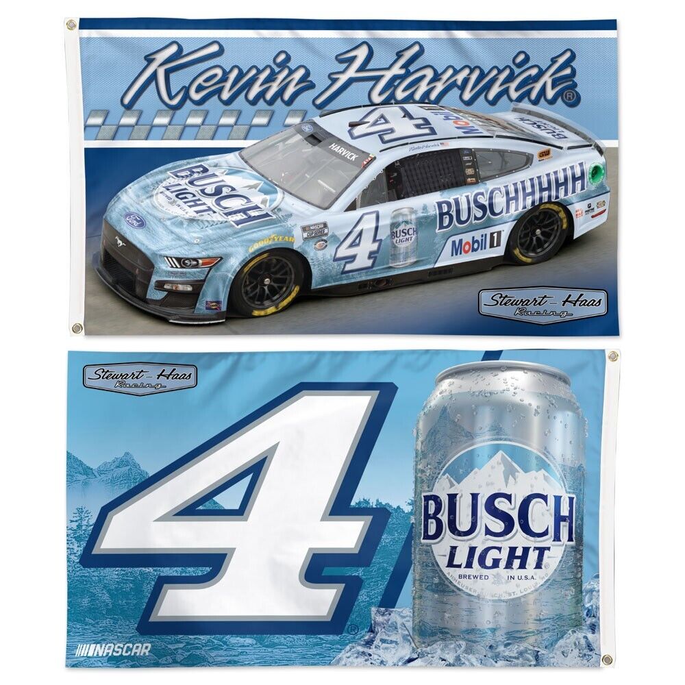 Kevin Harvick 2023 Wincraft #4 Busch Light 3' x 5' 2 Sided Flag