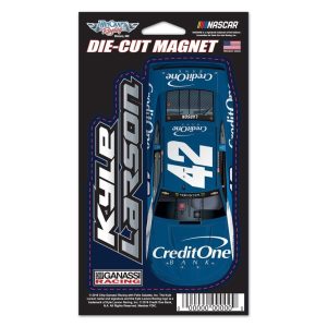 Kyle Larson Wincraft 2018 #42 Credit One Bank 3"x5.375" Magnet