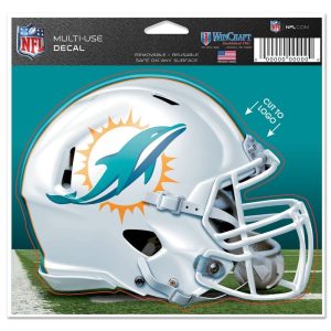 Miami Dolphins Wincraft NFL Helmet 4.5" x 5.75" Multi Use Decal
