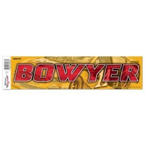 Clint Bowyer 2019 Wincraft #14 Rush Truck Centers 3"x12" Bumper Strip
