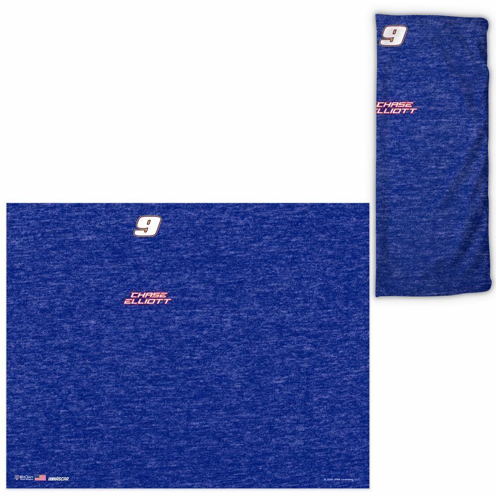 Chase Elliott Wincraft #9 NAPA Heathered Neck Gaiter Scarf/Face Mask "