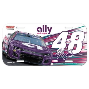 Alex Bowman 2023 Wincraft #48 Ally Poly License Plate