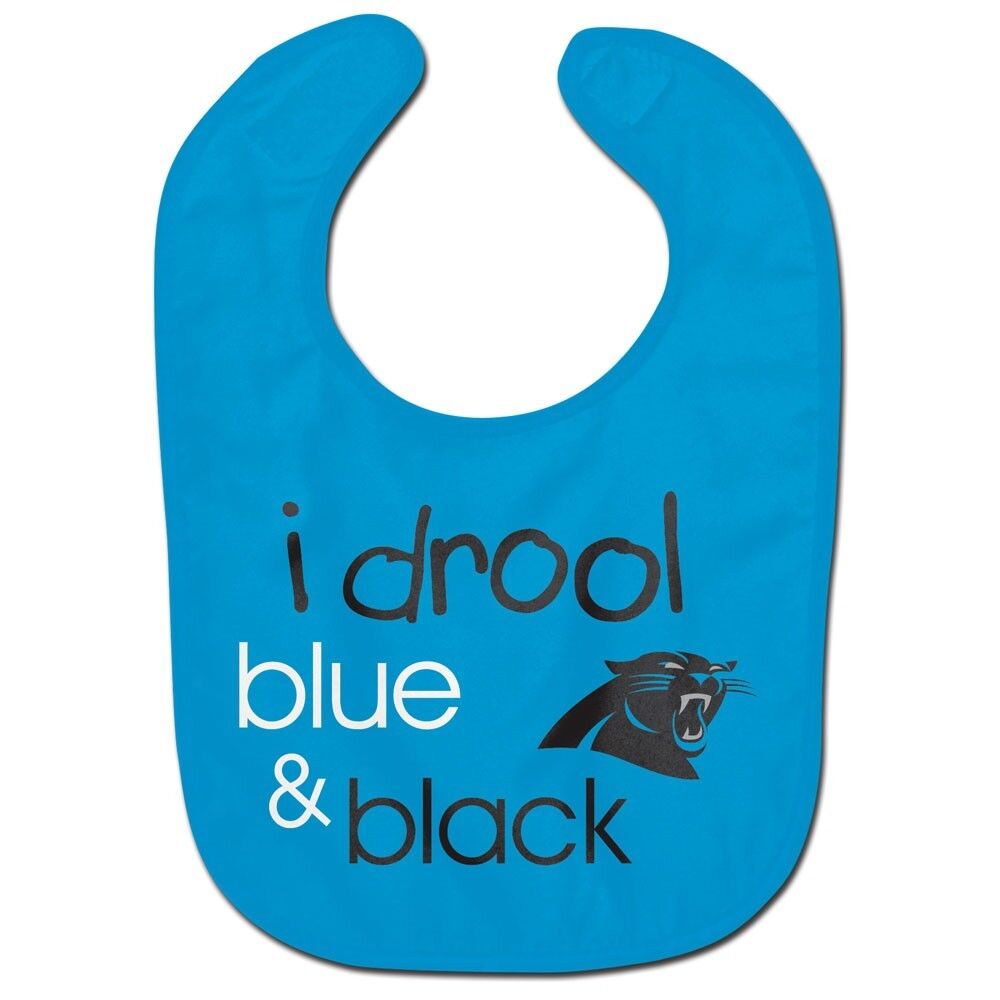Carolina Panthers Wincraft NFL All Pro I Drool Blue & Black Baby Bib
