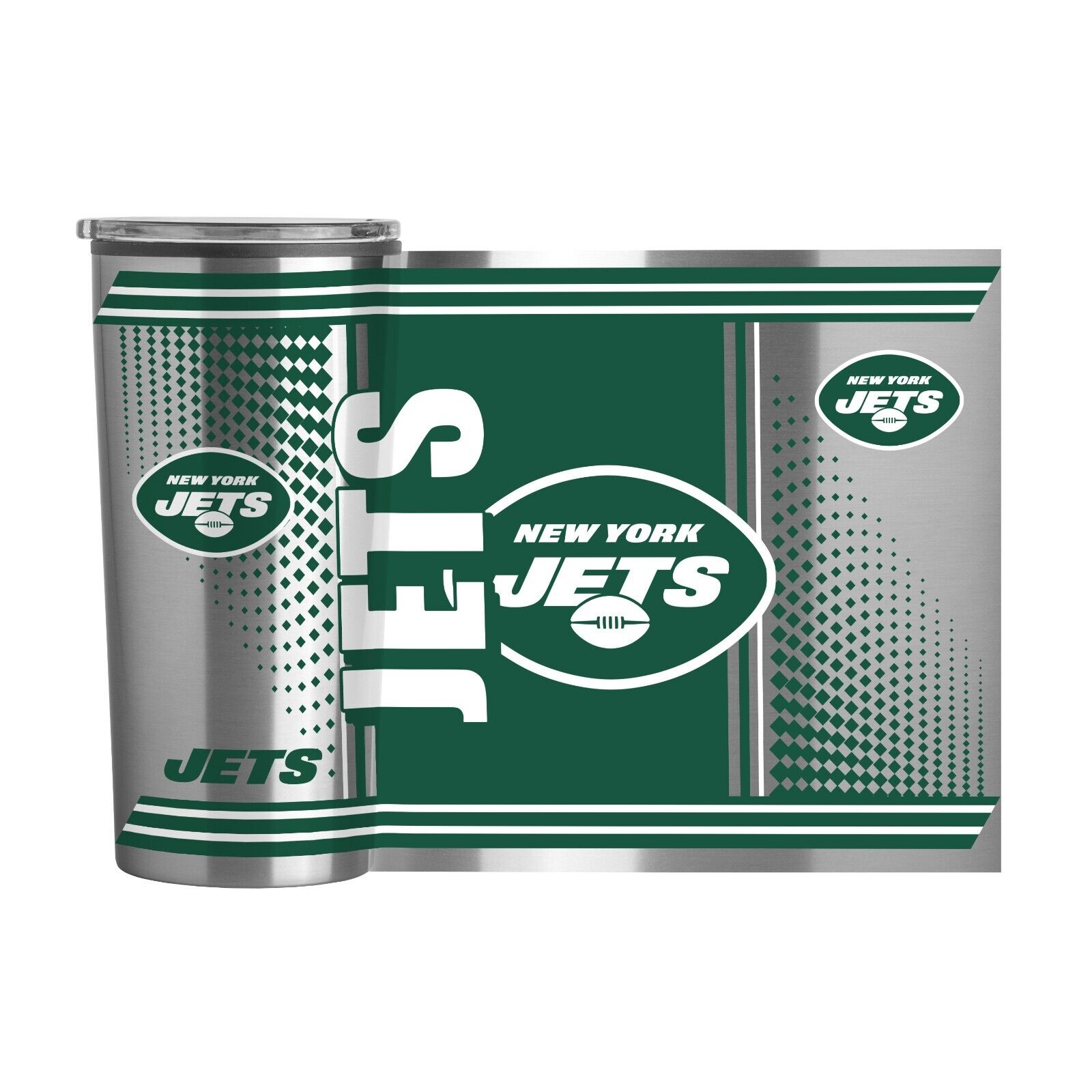 New York Jets NFL 20oz Fusion Stainless Steel Travel Tumbler
