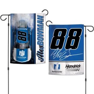 Alex Bowman Wincraft 2018 #88 Nationwide Double Sided 12x18 Garden Flag