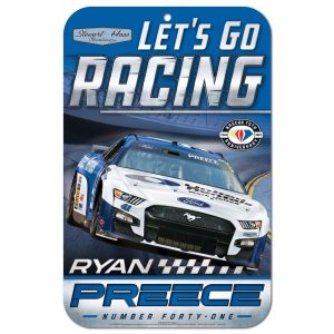 Ryan Preece 2023 Wincraft #41 United Rentals Let's Go Racing 11x17 Sign