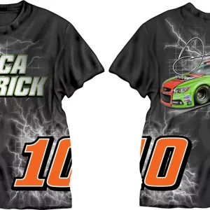 Danica Patrick 2014 Checkered Flag Sports #10 Go Daddy Electric Tee.