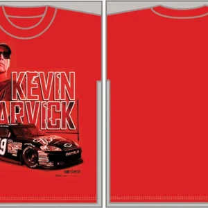 Kevin Harvick Chase Authentics #29 Budweiser Red Tee Large !