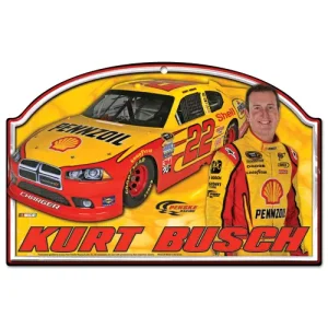 Kurt Busch 2011 Wincraft #22 Pennzoil 11 x 17 Wood Sign