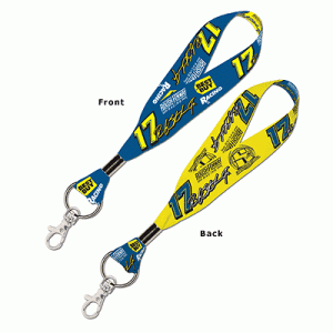 Ricky Stenhouse Jr Wincraft #17 Best Buy Key Strap, 1" soft polyester lanyard with split ring, 6" loop, USA made