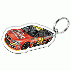 Jeff Gordon 2013 Wincraft #24 Drive to End Hunger Acrylic Key Ring Mirrored