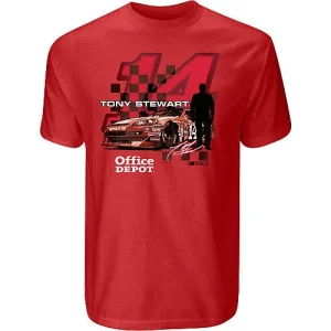 Tony Stewart 2009 Office Depot Race to Win Red Tee LG