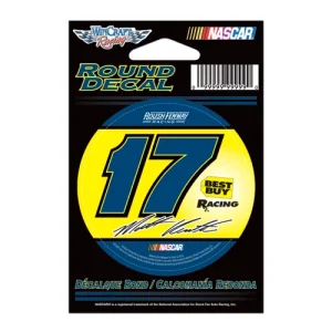 Matt Kenseth 2012 Wincraft #17 Best Buy Round Decal 3"