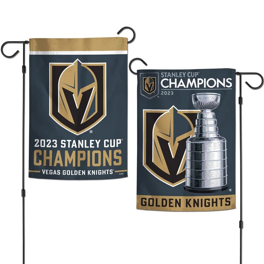 Vegas Golden Knights NHL Stanley Cup Champions 12x18 Double-Sided Garden Flag