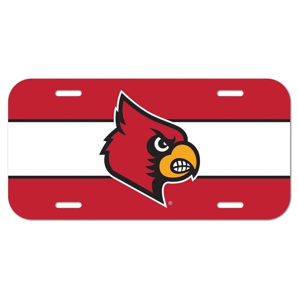 Louisville Cardinals Wincraft NCAA Plastic License Plate