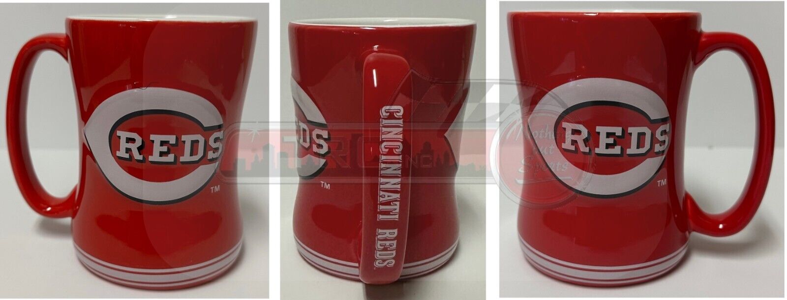 Cincinnati Reds Logo Brands MLB Relief 14oz Coffee Mug (1)
