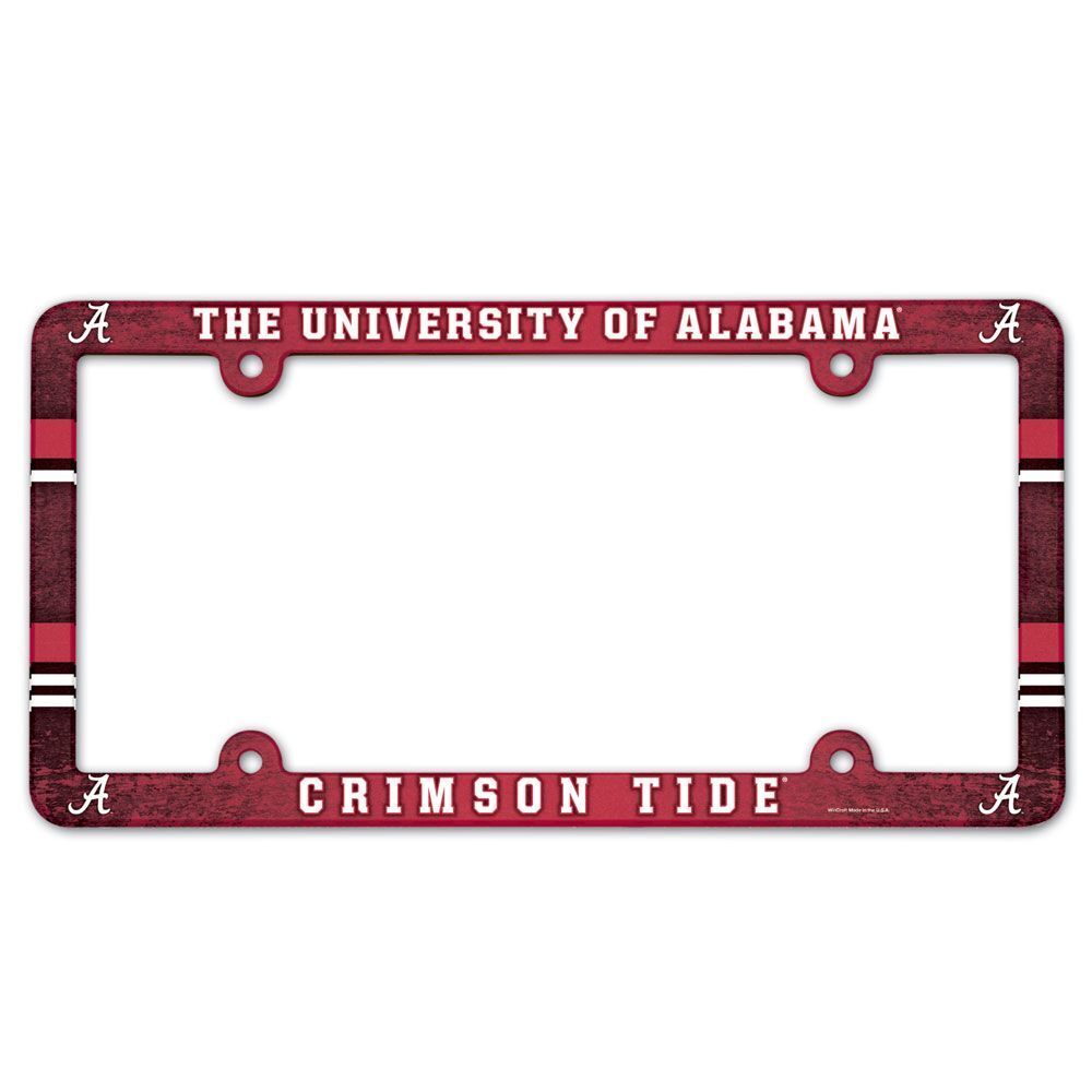 Alabama Crimson Tide Wincraft NCAA Poly License Plate Frame
