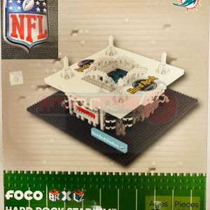 Miami Dolphins NFL BRXLZ Hard Rock Stadium 3-D Construction Block Set