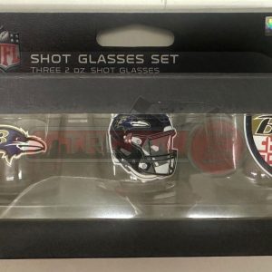 Baltimore Ravens NFL 3pc 2oz Shot Glass Set