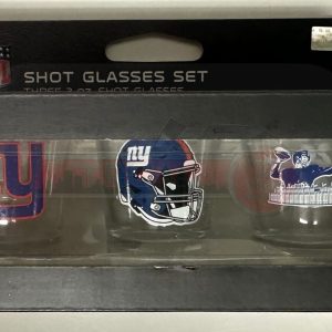 New York Giants NFL 3pc 2oz Shot Glass Set