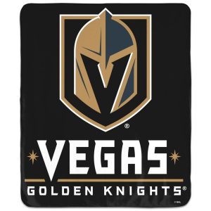 Vegas Golden Knights NHL Winning Image 50x60 Throw Blanket with team logo, perfect for cozying up while watching games