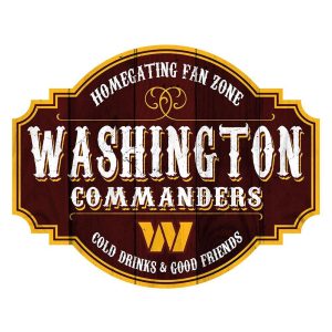 Washington Commanders Fan Creations NFL 12" Homegating Tavern Fan Zone Wood Sign