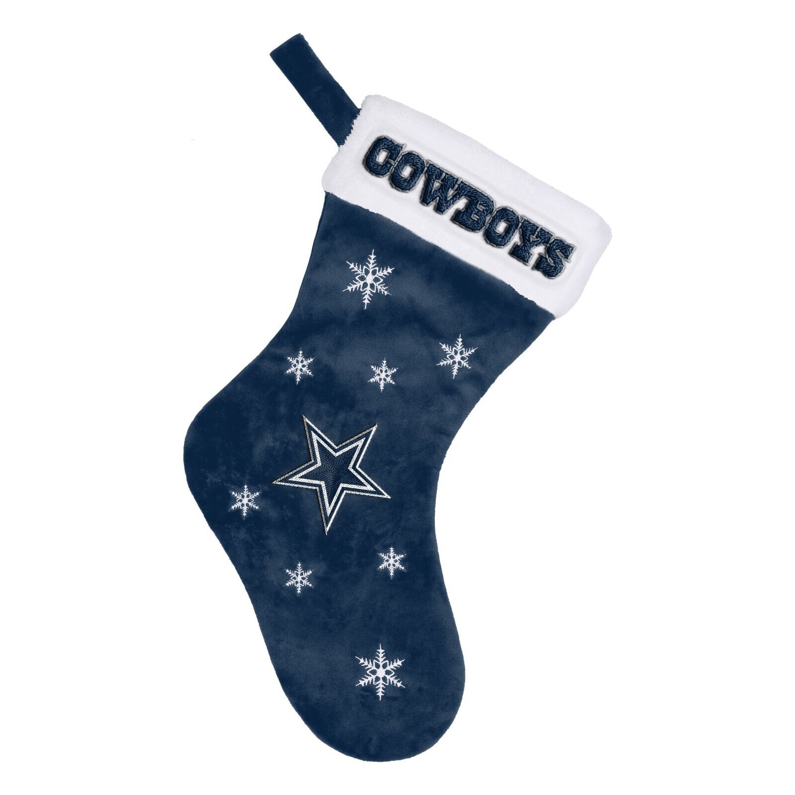 Dallas Cowboys NFL Snowflake Christmas Stocking