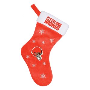 Cleveland Browns NFL Snowflake Christmas Stocking