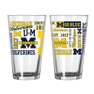 Michigan Wolverines Boelter NCAA 16oz Spirit Pint Glass (1)