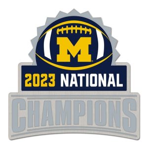 Michigan Wolverines Wincraft 2023 Football National Champions Burst Pin