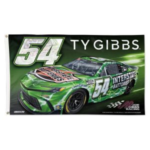 Ty Gibbs 2024 Wincraft #54 Interstate Batteries 3x5 Deluxe Flag