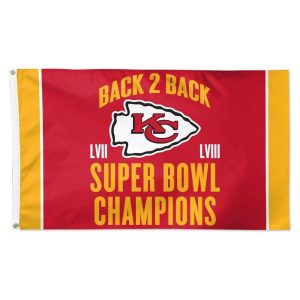Chiefs Super Bowl LVIII Back-to-Back Champions 3x5 Flag