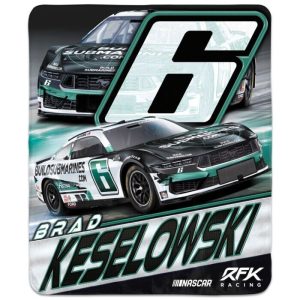 Brad Keselowski 2024 Winning Image #6 BUILDSUBMARINES.com 50x60 Throw Blanket