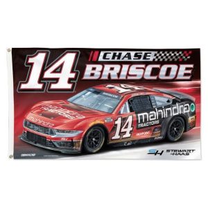 Chase Briscoe 2024 Wincraft #14 Mahindra Tractors 3x5 Deluxe Flag