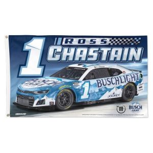 Ross Chastain 2024 Wincraft #1 Busch Light 3x5 Deluxe Flag