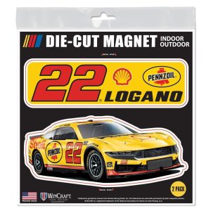 Joey Logano #22 Shell/Pennzoil NASCAR die-cut magnet