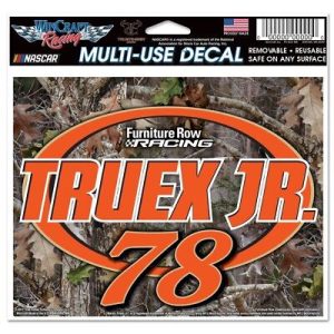 Martin Truex Jr 2018 Wincraft #78 Furniture Row Camoflauge 4x5.5 Multi Use Decal