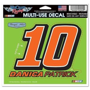 Danica Patrick 2015 Wincraft #10 Stewart Haas Racing 4.5x5.75 Multi Use Decal