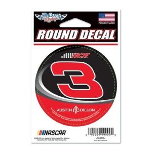 Austin Dillon 2019 Wincraft #3 RCR Round Decal 3"
