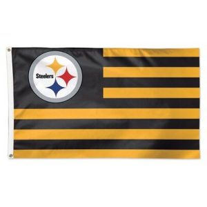 Pittsburgh Steelers Wincraft NFL Americana Striped 3x5 Deluxe Flag