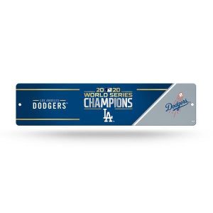 Los Angeles Dodgers 2020 MLB World Series Champions Street Sign 3.5x16